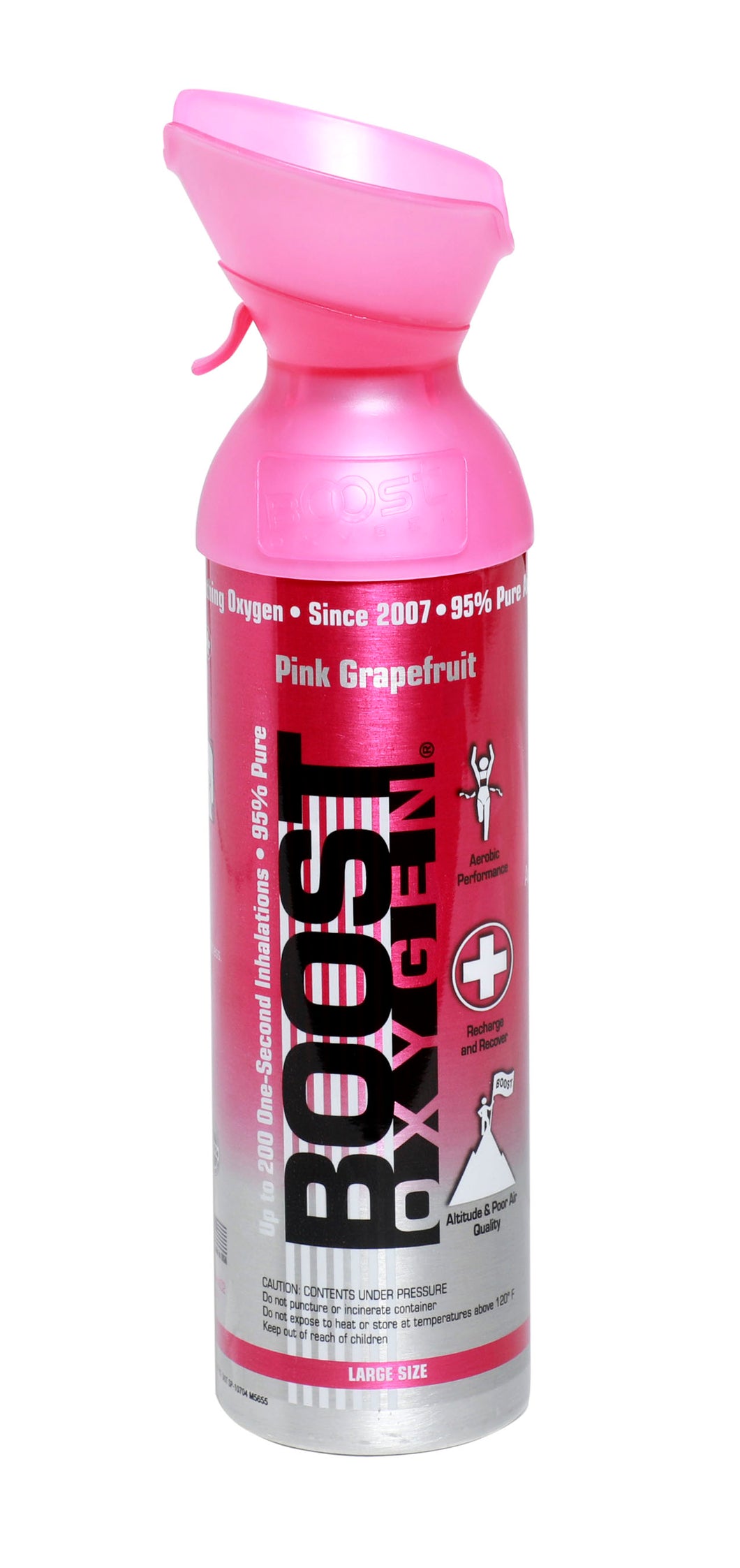 Pink Grapefruit 95% Pure Supplemental Oxygen in a portable Canister - 6 Liters
