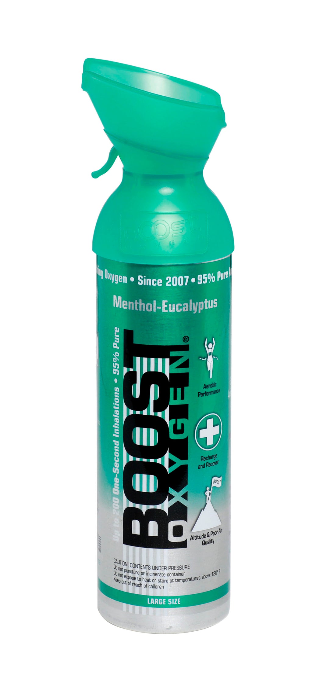 Menthol-Eucalyptus 95% Pure Supplemental Oxygen in a Portable Canister